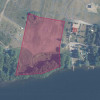 Inwestycyjny grunt z linią brzegową jeziora Lubie