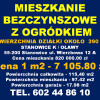 Sprzedam nowe mieszkanie 4 pokojowe z ogródkiem w dwulokalowym budynku mieszkalnym