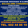 Mieszkanie Oława 3 pokoje do zamieszkania