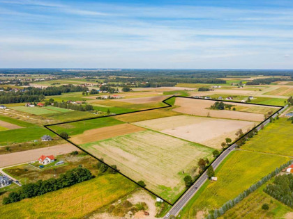 Działka rolna o powierzchni 16,1316 ha z podziałem geodezyjnym pod działki budowlane