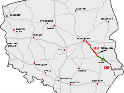 Kopalnia piasku w Baranowie przy S17, 0,5 zł za tonę kopalin