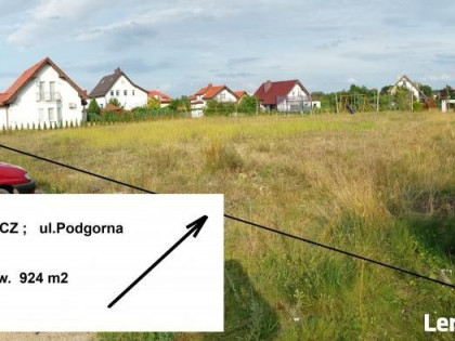 RECZ , ul.Podgórna / 924 m2/(woda, prąd, gaz, kanal.)