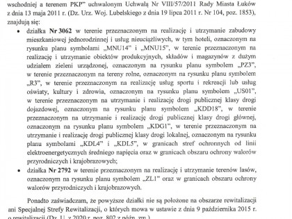 Działka 14884 m2 zabudowana domem jednorodzinnym uzbrojona Miasto Łuków