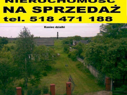 Działka 14884 m2 zabudowana domem jednorodzinnym uzbrojona Miasto Łuków