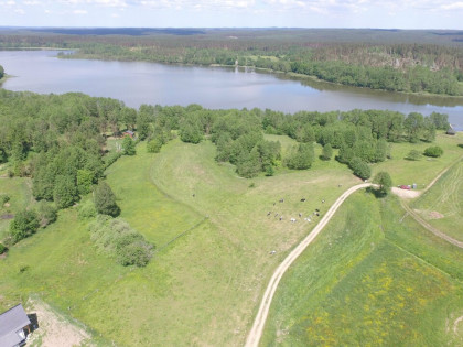 DZIALKA Z LINIĄ BRZEGOWĄ JEZIORA KASZUBY