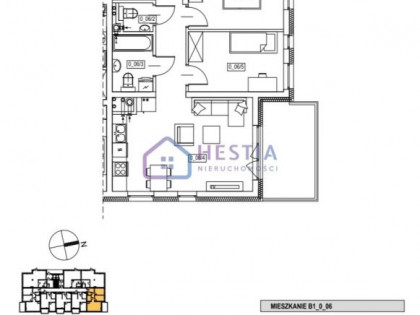 Mieszkanie na sprzedaż (woj. zachodniopomorskie). Szczecin, Żelechowa, 596 808 PLN, 59,10 m2