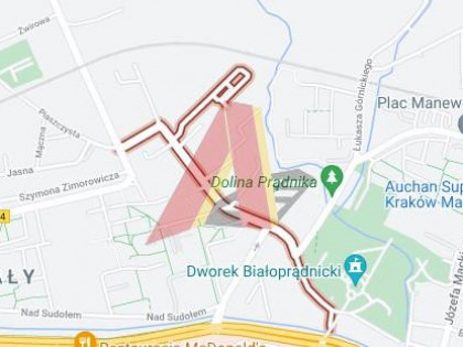 Działka Kraków Krowodrza, Prądnik Biały ul. Białoprądnicka