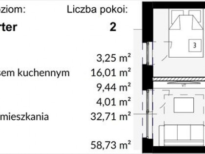 Nowe mieszkanie dwupokojowe(NrA08) - OSTRAWSKA 1