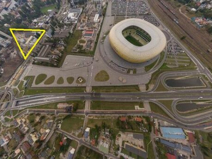 Gdańsk Letnica 3,7 ha Marynarki Polskiej stadion Arena