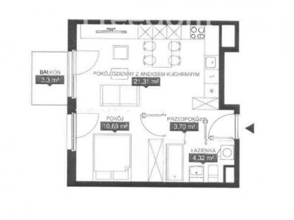 Mieszkanie na sprzedaż 43,70 m², piętro 5, oferta nr 23987/3685/OMS nowość