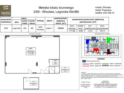 Biuro na sprzedaż 129,84 m², oferta nr B9 nowość