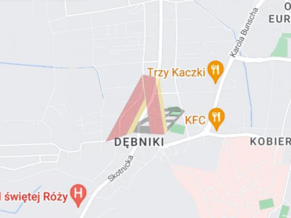 Działka Kraków Podgórze, Skotniki ul. Szerokie Łąki