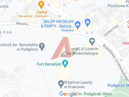Działka Kraków Podgórze, Podgórze ul. Krakusa