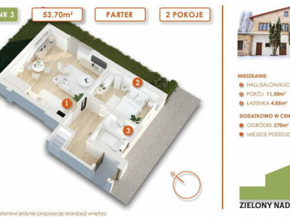 Mieszkanie z wyjściem na ogródek (280 m2) + miejsce parking