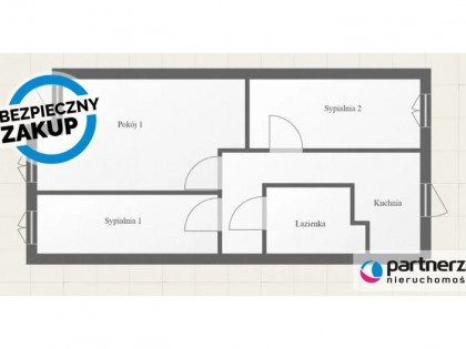 Mieszkanie na sprzedaż 56,90 m², piętro 2, oferta nr PAN212264 nowość