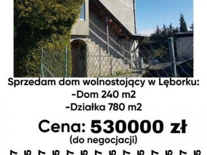 Dom wolnostojący jednorodzinny Lębork ul.Śląska