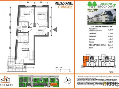 Mieszkanie na sprzedaż (woj. dolnośląskie). Wrocław, Krzyki, 554 554 PLN, 60,94 m2