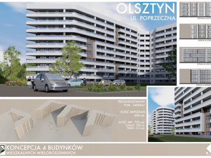 Do sprzedania mieszkanie 2-pokojowe 40,11 m2 w Olsztynie, ul. Poprzeczna 