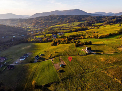 Działka rolna (zagrodowa) widokowa 20 arów, Beskid Wyspowy