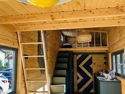 Domek mobilny całoroczny 8,4mx2,4m /Tiny House Kite-Belgium