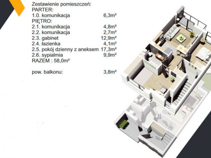 Z dwoma miejscami postojowymi w cenie