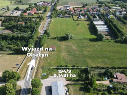 Działka inwestycyjna w Bartoszycach przy DK 51