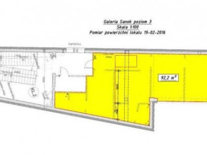 Do wynajęcia lokal użytkowy ok. 92m2 w GALERII SANOK