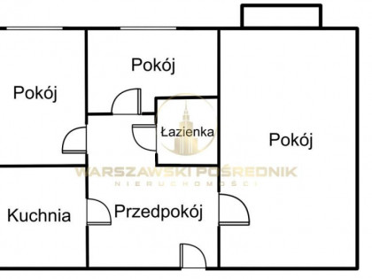 Mieszkanie 3-pokojowe, do remontu Bielany.