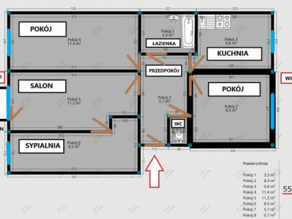 Sprzedam 4-pokojowe mieszkanie – wymaga remontu