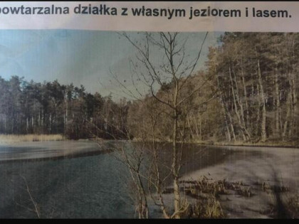 Dzialka lesna z wlasnym jeziorem na sprzedaz