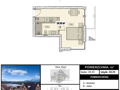 Mieszkanie 1 pokojowe