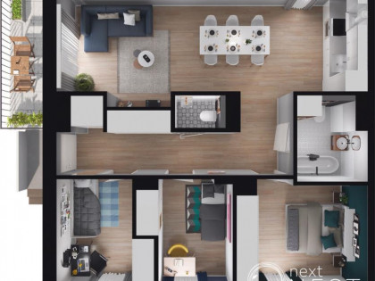 4 POKOJE Z OGRÓDKIEM + PODDASZE I BALKON FALENTY