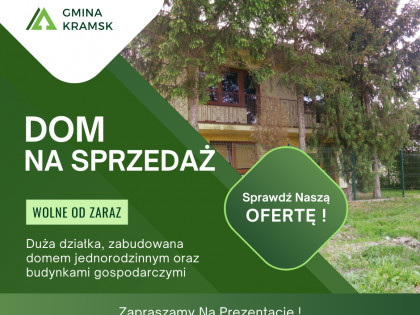 Gmina Kramsk– Dom jednorodzinny na dużej działce