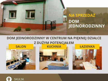 Skulsk – Dom w centrum na działce z potencjałem