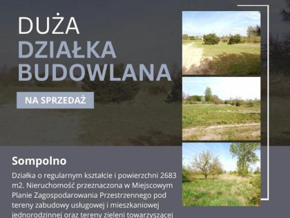 Sompolno – Duża Działka Budowlana