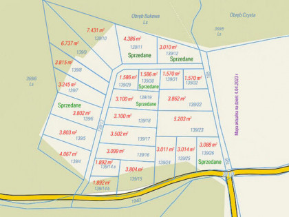 Działki budowlane nad morzem Bukowa Smołdzino 3011 m