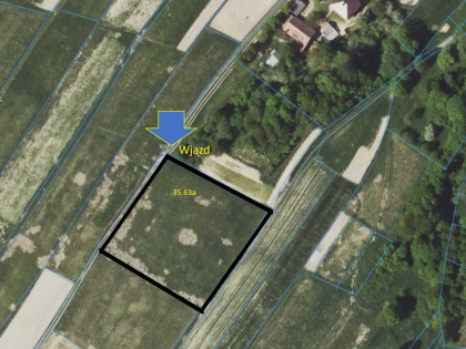 Działka 35.6a pod rekreację w miejscowości Wydrna