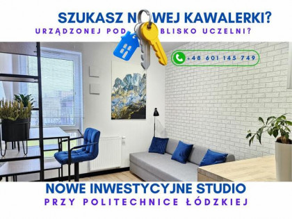 Nowa wykończona KAWALERKA! Centrum przy Politechnice/600m do