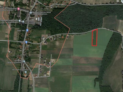 Krzyżowice- działka 5200m2 (0,52ha), idealna pod rezydencje