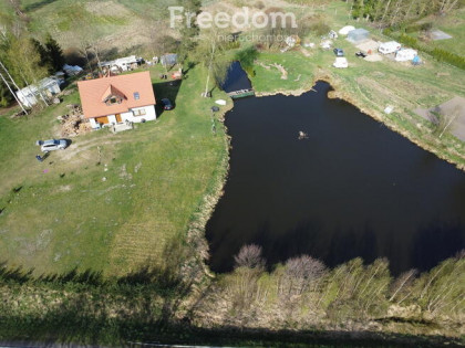 Zielin, Dom nad stawem, duża piękna działka 1,16ha