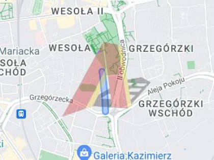 Działka Kraków Śródmieście, Grzegórzki ul. Rondo Kotlarskie Kraków