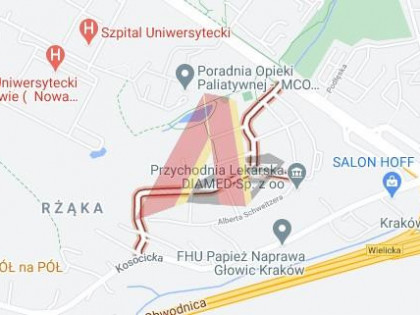 Działka Kraków Podgórze, Prokocim ul. Rydygiera Kraków