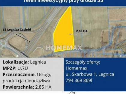 Działka inwestycyjna Legnica