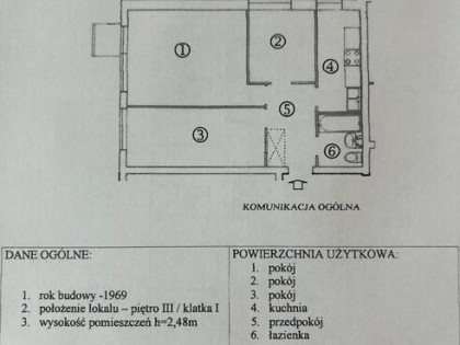 MIESZKANIE NA SADYBIE 46m2 / 3 pok.