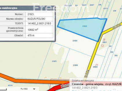 10700 m2 w bezpośrednim sąsiedztwie Kampinosu