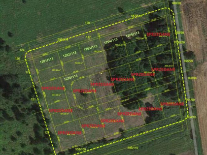 Działki budowlane Czyżowice - gmina Gorzyce ( 5 działek)