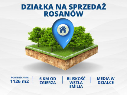 Działka Rosanów ul. Stefana