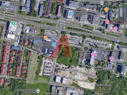 Działka Kraków Krowodrza, WIDOK ZARZECZE ul. Brązownicza