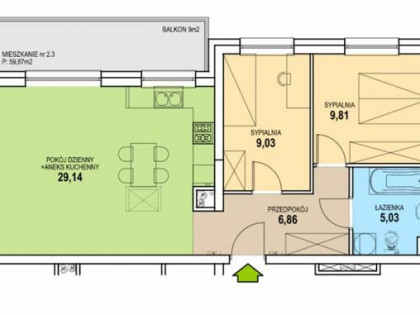 Mieszkanie Zielona Góra Łężyca, Łężyca-Inwestycyjna