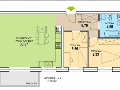 Mieszkanie Zielona Góra Łężyca, Łężyca-Inwestycyjna